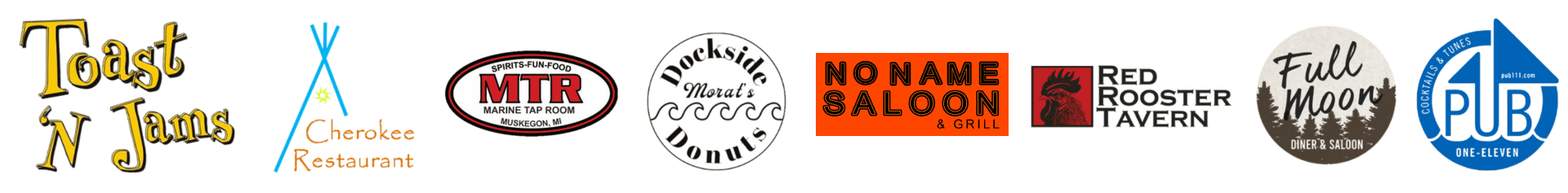 logos from Hometown Hospitality locations