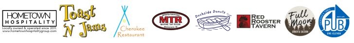 logos from Hometown Hospitality locations